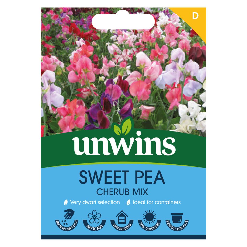 Unwins Sweet Pea Cherub Mix Seeds 5051618032438 2